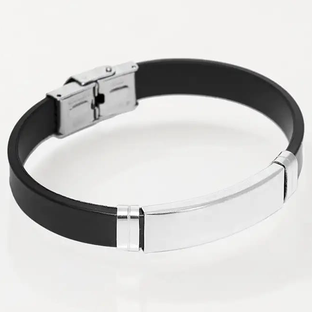 Black Silicone Bracelet
